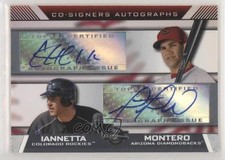2007 Topps Co-Signers Chris Iannetta Miguel Montero #CS-IM Auto 2t7