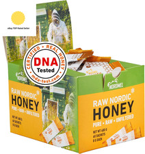 Soft Honey Sachets, Box of 60-8G per Sachet - Crystallized, Pure, Natural, Unpa