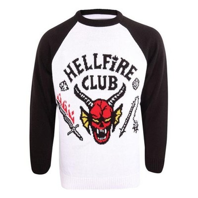 Stranger Things Sweatshirt Christmas Jumper Hellfire Club Größe M