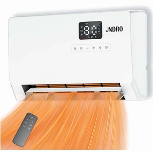 Wall-Mounted Space Heater with ECO Thermostat and Remote Control LED Display