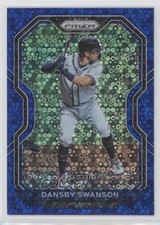 2021 Panini Prizm Tier II Blue Donut Circle Prizm 2/199 Dansby Swanson #168 g9j