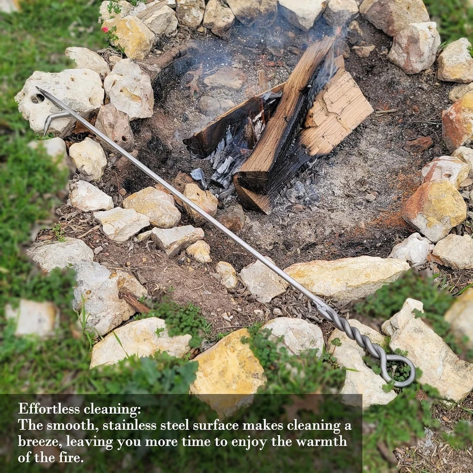 Diseño de cuerda trenzada de 40 pulgadas 316 aceros inoxidables póker de fuego Foto 3 de 4