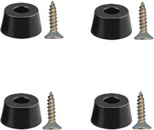 Round Rubber Feet, 4 Pcs for Speaker Cabinets, Guitar Amps, Furniture, Cutting B