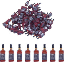 40Pcs Tiny Miniature Mini Whiskey Bottles Toys, 1:24 Dollhouse Kitchen Accessori