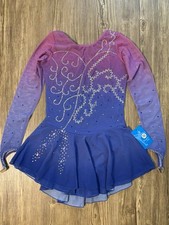 New With Tags Figure Skating Dance Dress Costume Girls XXL /Adult small