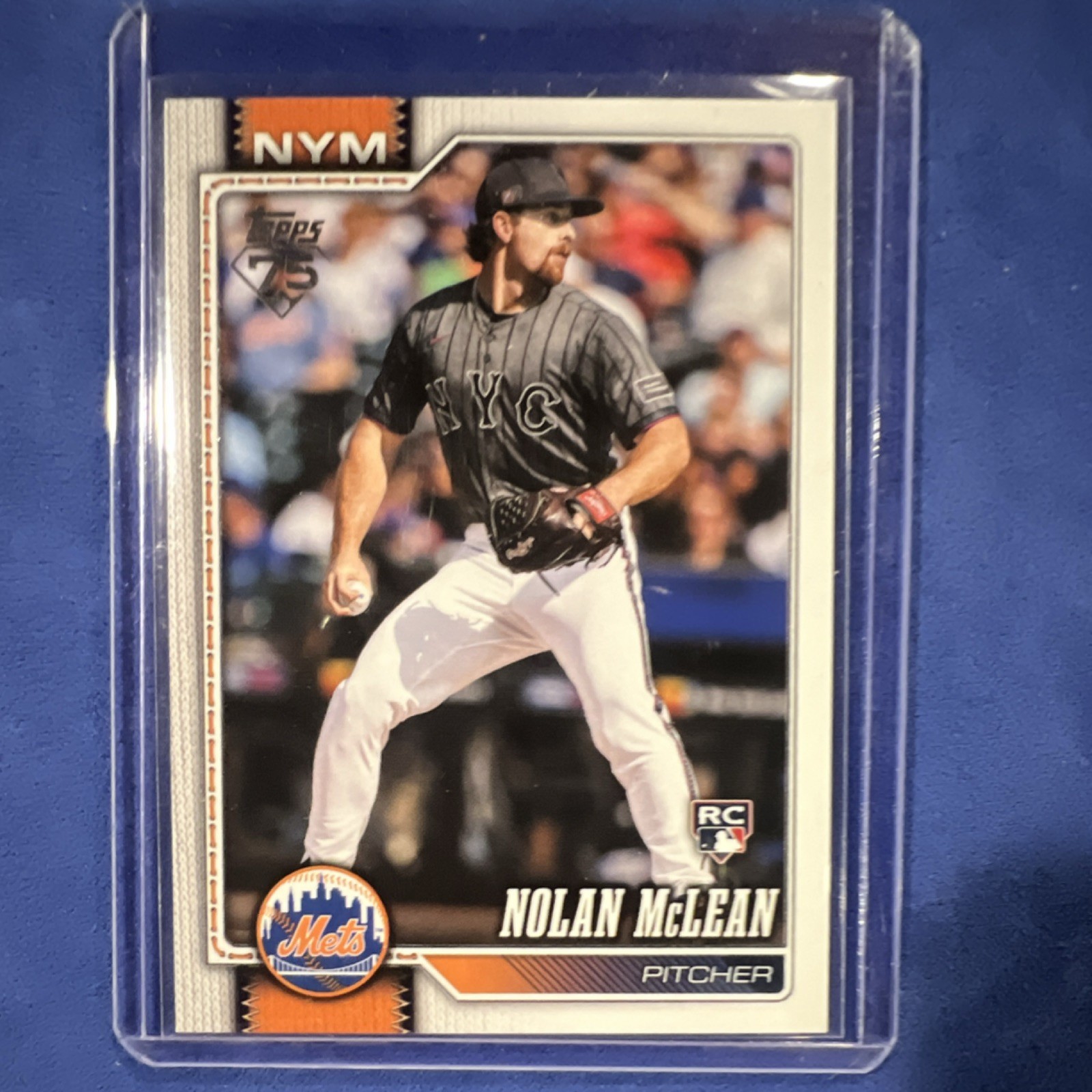 2026 Topps Series 1 Rookie Nolan McLean New York Mets #214 Baseball Card