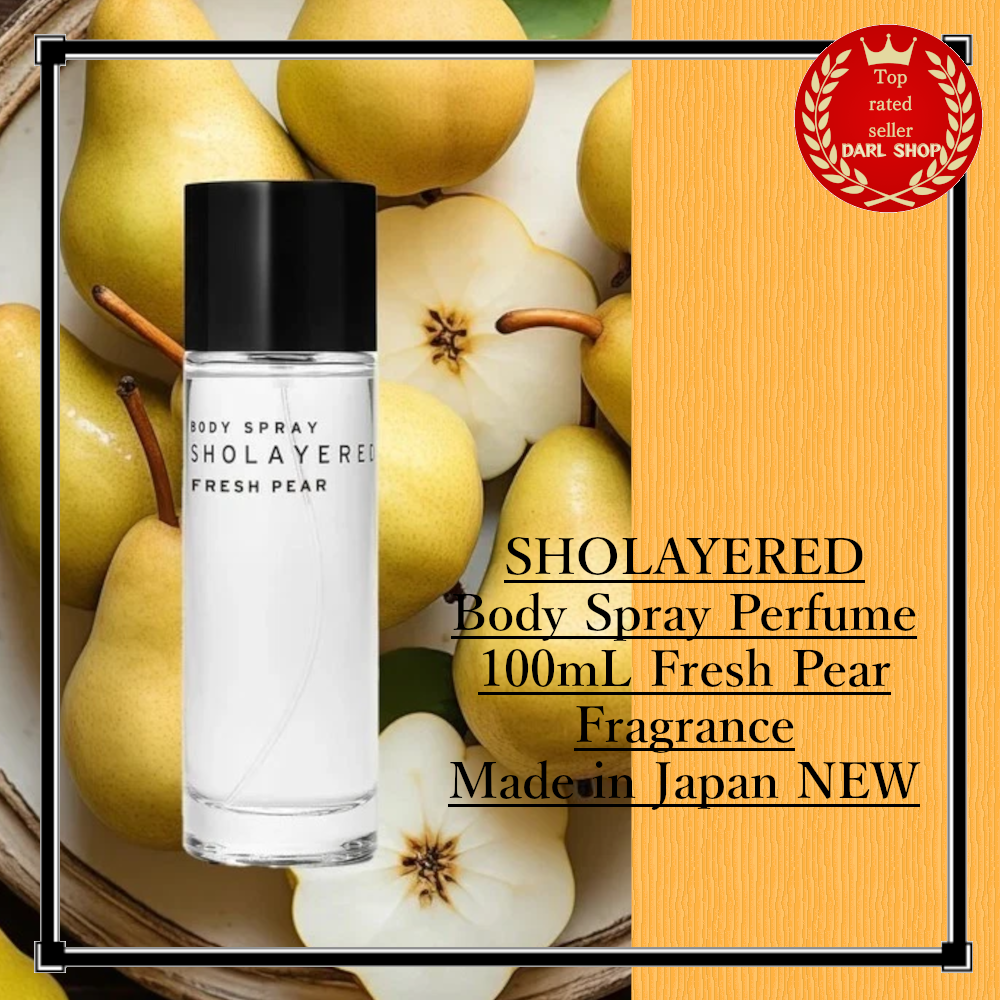 SHOLAYERED Body Spray Perfume 100mL Fresh Pear Fragrance Made in