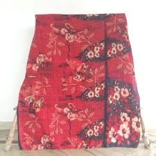 Ethnic Vintage Kantha Quilt Twin Blanket Boho Adults Gudri Bedspread Ralli 1 Pc