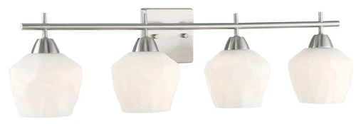 Minka Lavery 3174 Camrin 4 Light 31"W Vantage Bathroom Vanity - Nickel - Picture 1 of 8