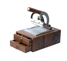 WT-90XT Cabinet-Style Hot Stamping Machine for Handmade Leather Goods LOGO
