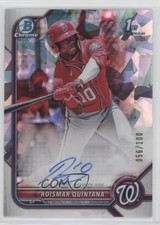 2022 Bowman Chrome Prospect Atomic Refractor 56/100 Roismar Quintana Auto 1b8