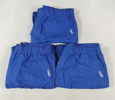 #ad Landau Scrub Pants Mens XL Blue Essentials Cargo Pockets Medical ER Lot of 3 $37.99