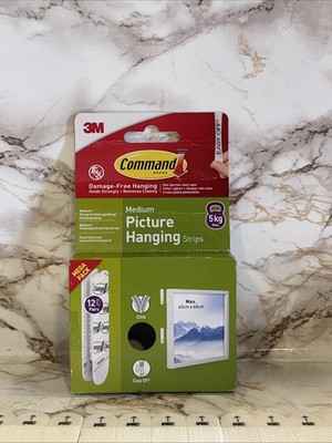 Command Bildaufhängestreifen, Standard - 12 Paar 24 Streifen Klebestreifen...