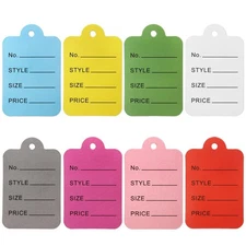 2000 Pcs 8 Colors Price Tags, 1.3" Lx1.9 H Clothing Tags Coupon Tags Merchand...