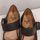 John Fluevog Black Leather Mary Jane Buckle Strap Block Heel Round Toe 10 — photo 2