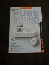 Hyper Gear Active True Wireless White Earbuds Portable Charging Case HyperGear 