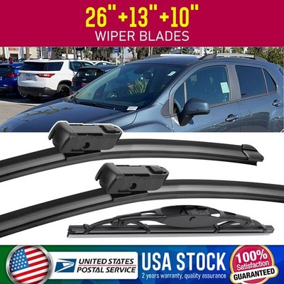 26''+13'' Top Lock Wiper Windshield Rain Blades Set For 2013-2023 Chevry Trax