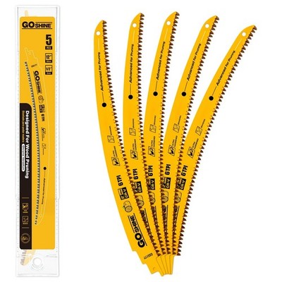 5 Pack 12'' Wood Pruning Saw Blades 6TPI for Fast Tree Trimming & Wood Cutting
