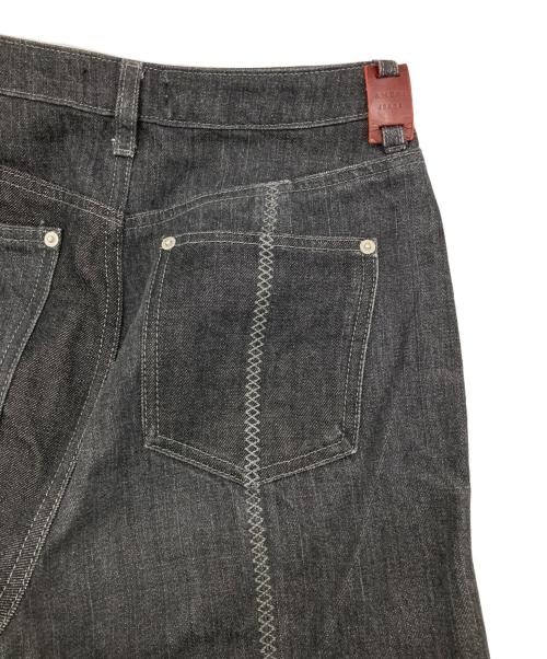 Ameri                    Denim pants black 011208… - image 4