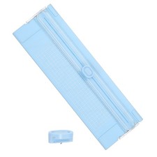 Paper Cutter Trimmer, A4 Straight Portable Paper Slicer,with 1 Blade, Blue