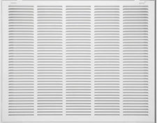 Howeall 25"W x 20"H Duct Opening Size Steel Return Air Filter Grille White 1433J