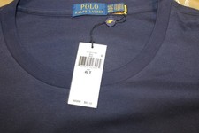 POLO RALPH LAUREN MEN'S T-SHIRT NAVY BLUE 100 COTTON SIZE 4XLT NEW RTL 69