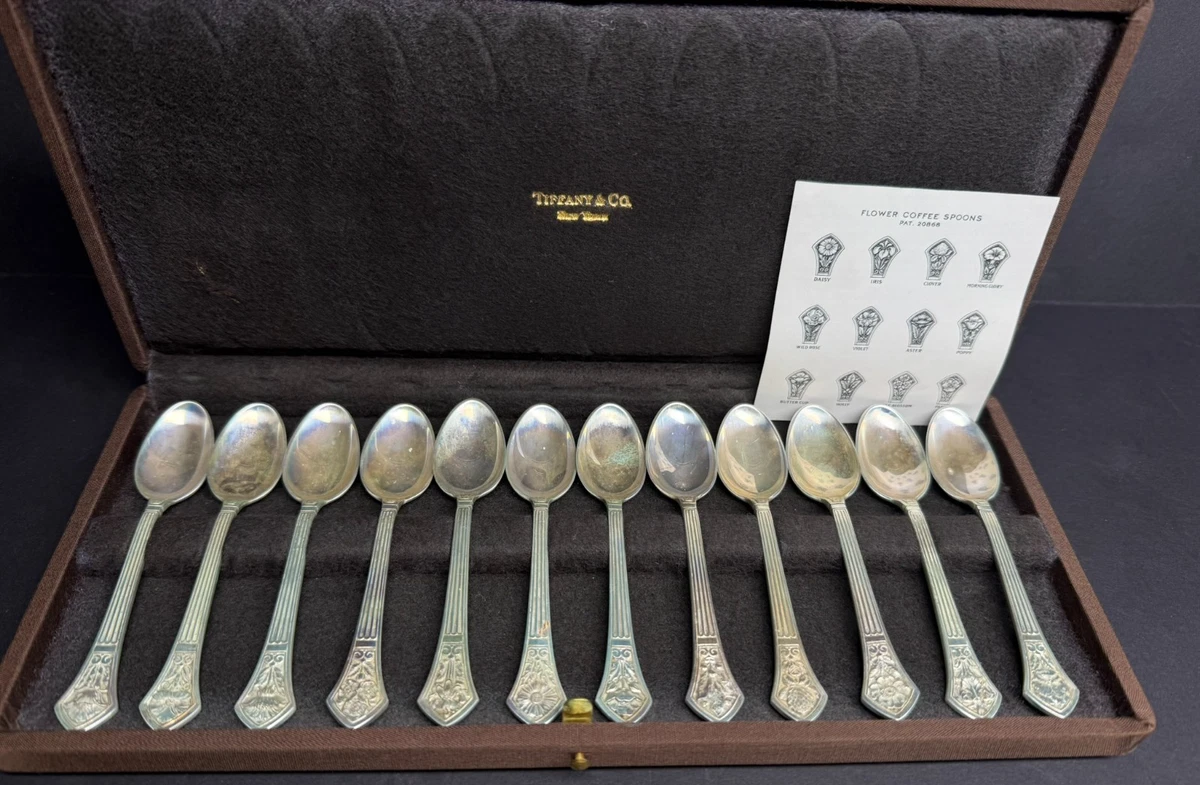 Tiffany & Co. 1850-1899 Antique US Sterling Silver Flatware Sets