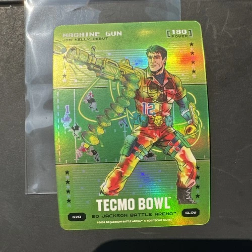 Bo Jackson Battle Arena Tecmo Bowl Machine Gun SSP Jim Kelly Debut G20 Green BF