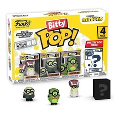 Funko bitty pop! minions - frankenbob, bride kevin, creature mel y ¿?