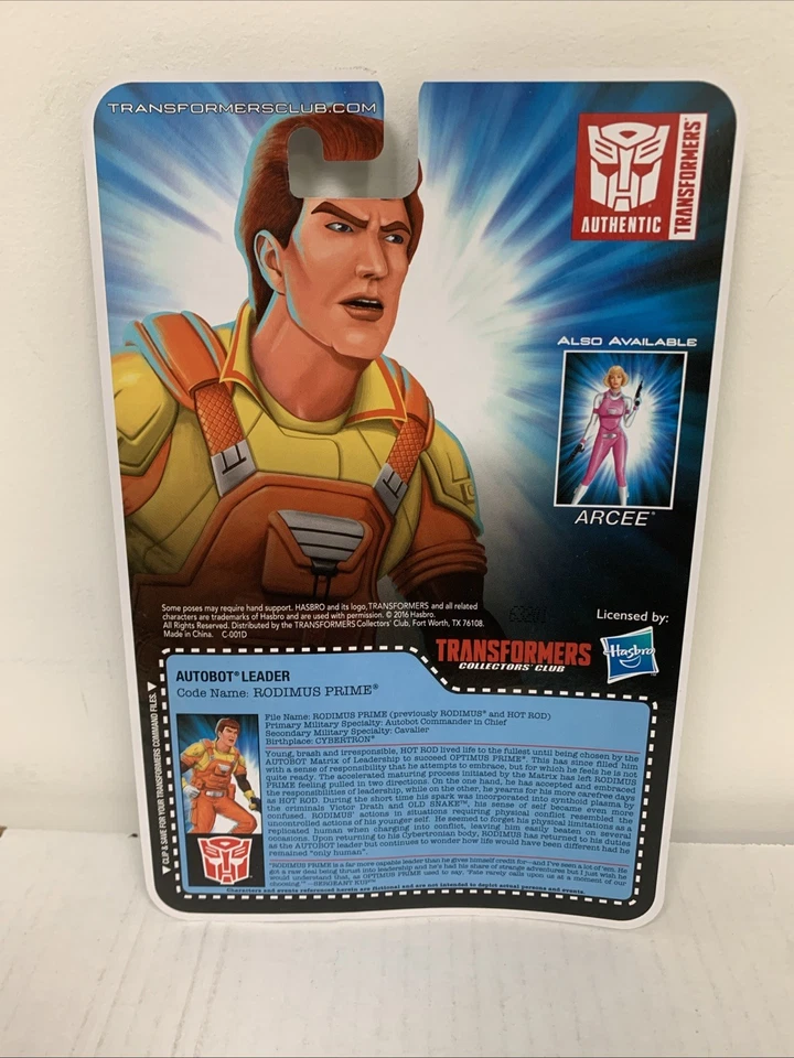 Transformers Autobot Leader Code Name Rodimus Prime, CC Exclusive, MINT, STAR * - Image 3 of 4