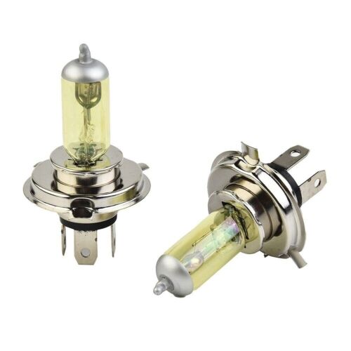 AMPOULE LAMPE H4 60/55W JAUNE YELLOW 3000K HALOGENE POUR FEU PHARE 12V P43t-38 - Picture 15 of 23