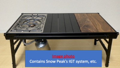 RATEL WORKS  Iron Grill Table wood panel table  IGT slim Fron NEW snow peak