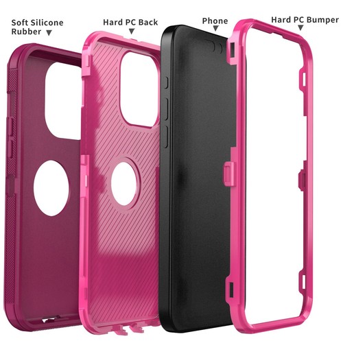For Apple iPhone 13/13 Pro/13 Pro Max Protective Case Hybrid Rugged Phone Cover - Picture 32 of 54