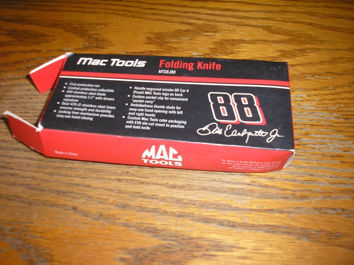 ⭐︎やっつんMAC TOOLS ⭐︎ NICE Mac Tools MTDEJ88 USA #88 Dale Earnhardt Jr. Folding