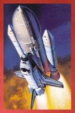 Hasegawa 1/200 NASA Space Shuttle Orbiter on Rocket Boosters w/Base kit 10729