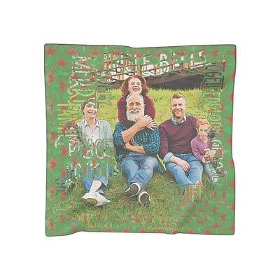 Christmas Words Personalized Square Scarf | Optical | Special FX Photo Printed