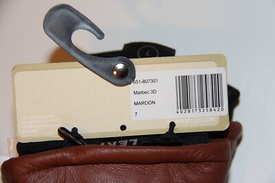 Leki Marbec 3D Leather Ski Gloves Men's - Size 7 - Maroon - NEW | eBay