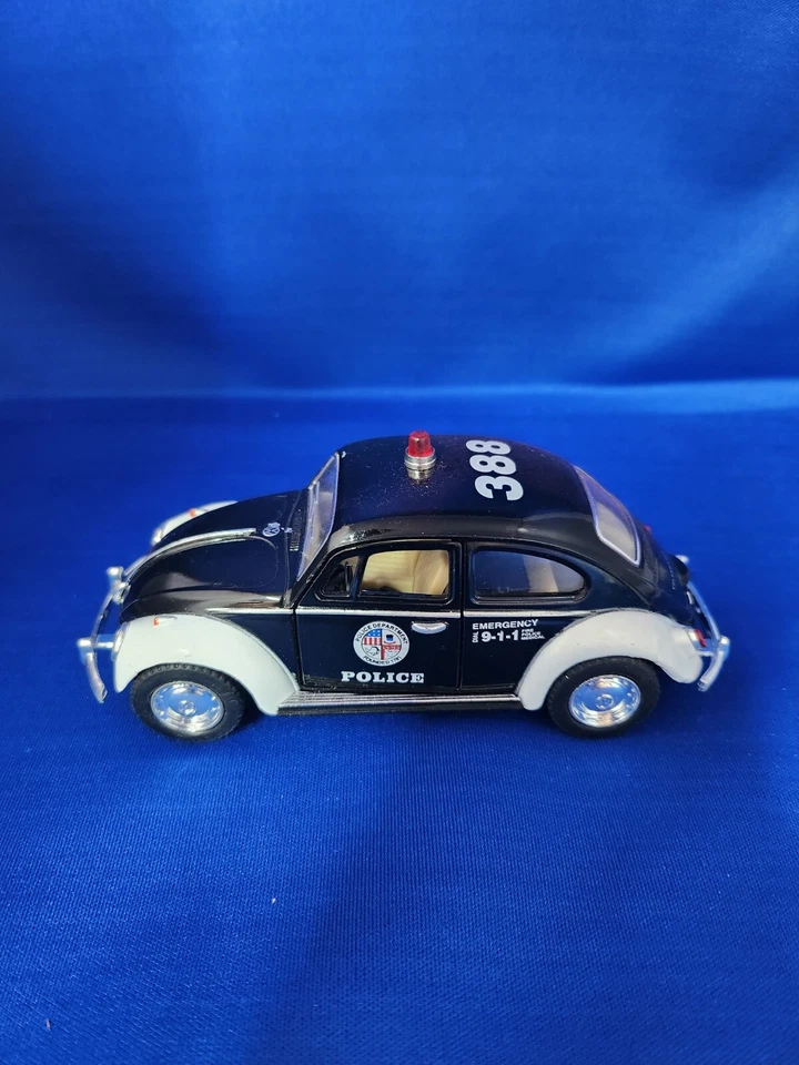 Policía 1967 Volkswagen Clásico Escarabajo Diecast escala 1/32 Foto 3 de 4