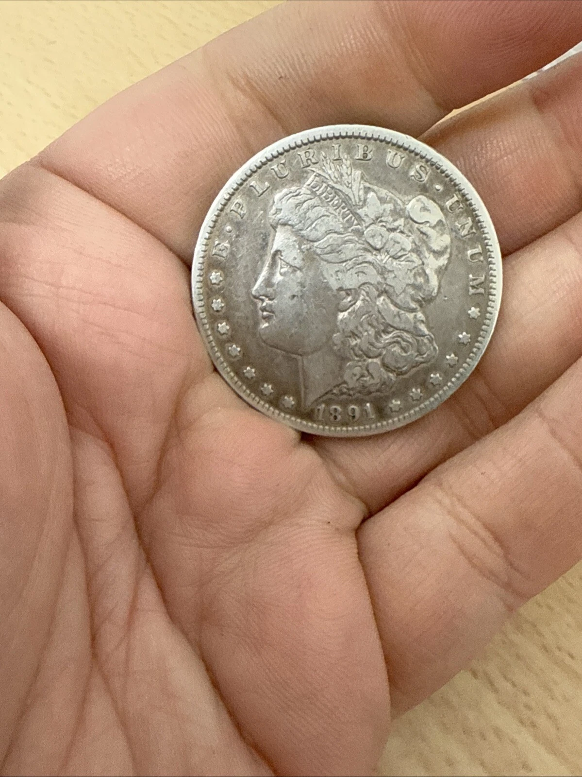 Monnaie Morgan One Dollar 1891 cc 26,39 Grammes