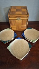 Rare Mt. Pinatubo Volcanic Ash Glaze Stoneware - Set of 6 small dishes - Vintage