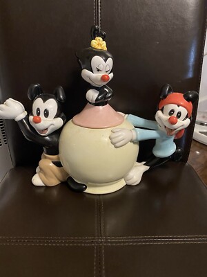 Animaniacs Teapot 1994 Warner Brothers Yakko Wakko Dot Teapot&3