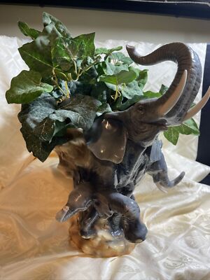 Franz Collection Elephant Vase FZ00234 - HUGE - Safari - Very Rare - Gift -   
