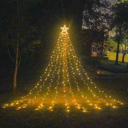 LED Lichterkette Weihnachtsbaum Beleuchtung Innen Außen Wasserfall Deko - Bild 18 von 27