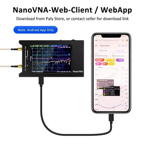 Nano VNA-H4 4" LCD 50KHz~1.5GHz VNA HF VHF UHF UV Vector Network Analyzer - Picture 8 of 9