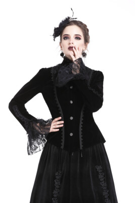 Dark IN Love Élégant Velours Dentelle Steampunk Gothique Victorien