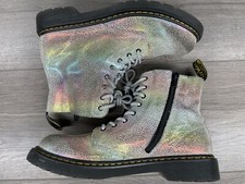 Dr. Martens 1460 Pascal Rainbow Glitter Boots Womens Size 6