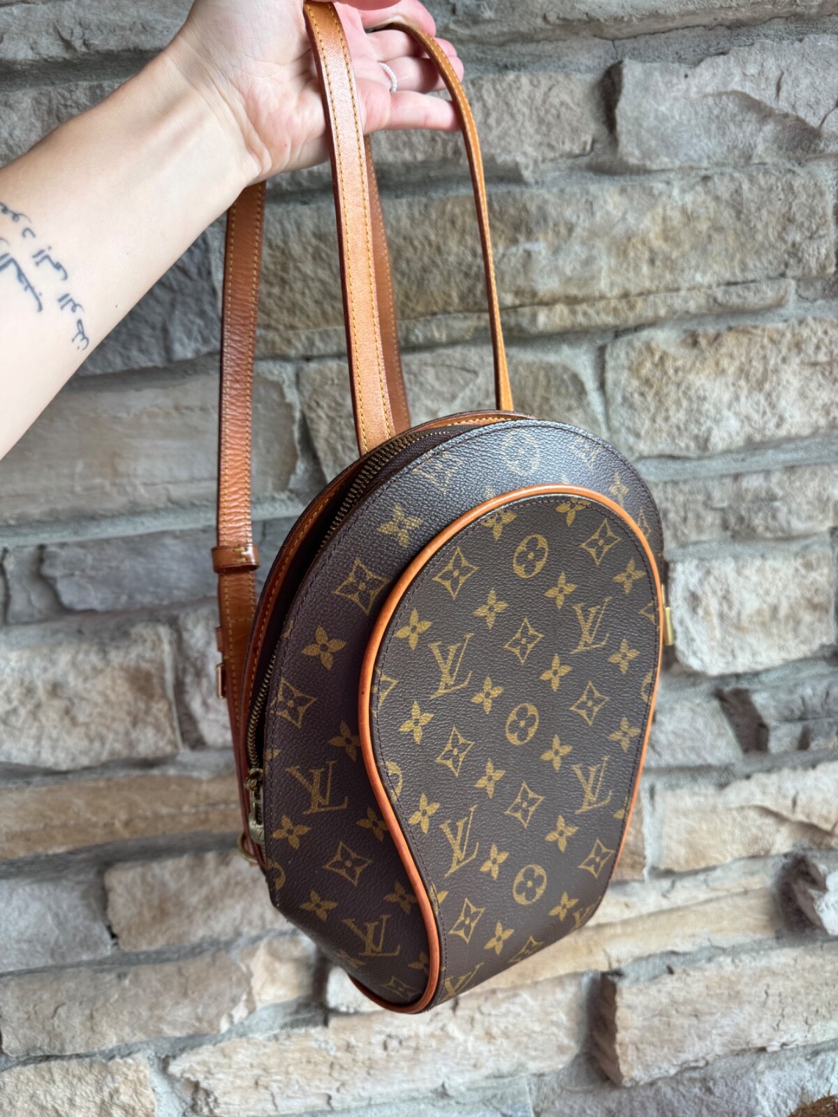 Louis Vuitton authentic luxury backpack for men and women-image