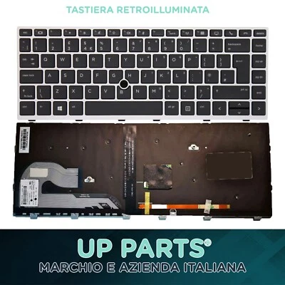Tastiera Notebook HP EliteBook 840 G5 846 G5 745 G5 ZBook 14u G5 Frame Silver