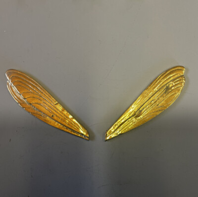 Paar massive Messing Drachenfliege Insektenflügel Fee Pixie Flügel Messing Handwerk 
