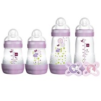 Mam Feed & Soothe Bottle & Pacifier Gift Set, Girl, 0+ Months, 6-count, New, Fr Mam Feed & Soothe Bottle & Pacifier Gift Set, Girl, 0+ Months, 6-count, New, Fr
